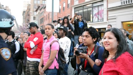 NYPD at Union Square during NYC Solidarity March for Freddie Gray
