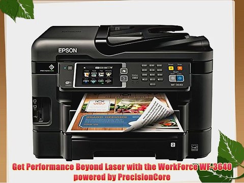 Epson WorkForce WF-3640 Wireless Color All-in-One Inkjet Printer with Scanner and Copier