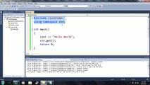 Lesson 1: Write your first program here. Beginning Programming with Visual Studio C   2010