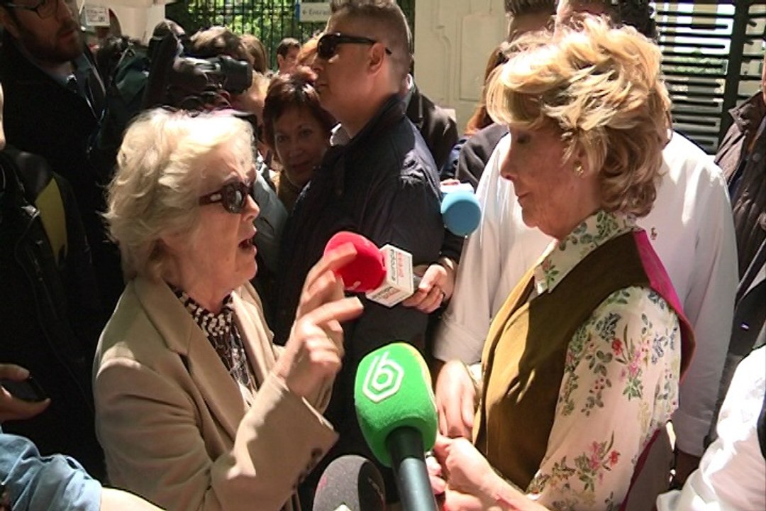 Bronca de Esperanza Aguirre con una profesora jubilada