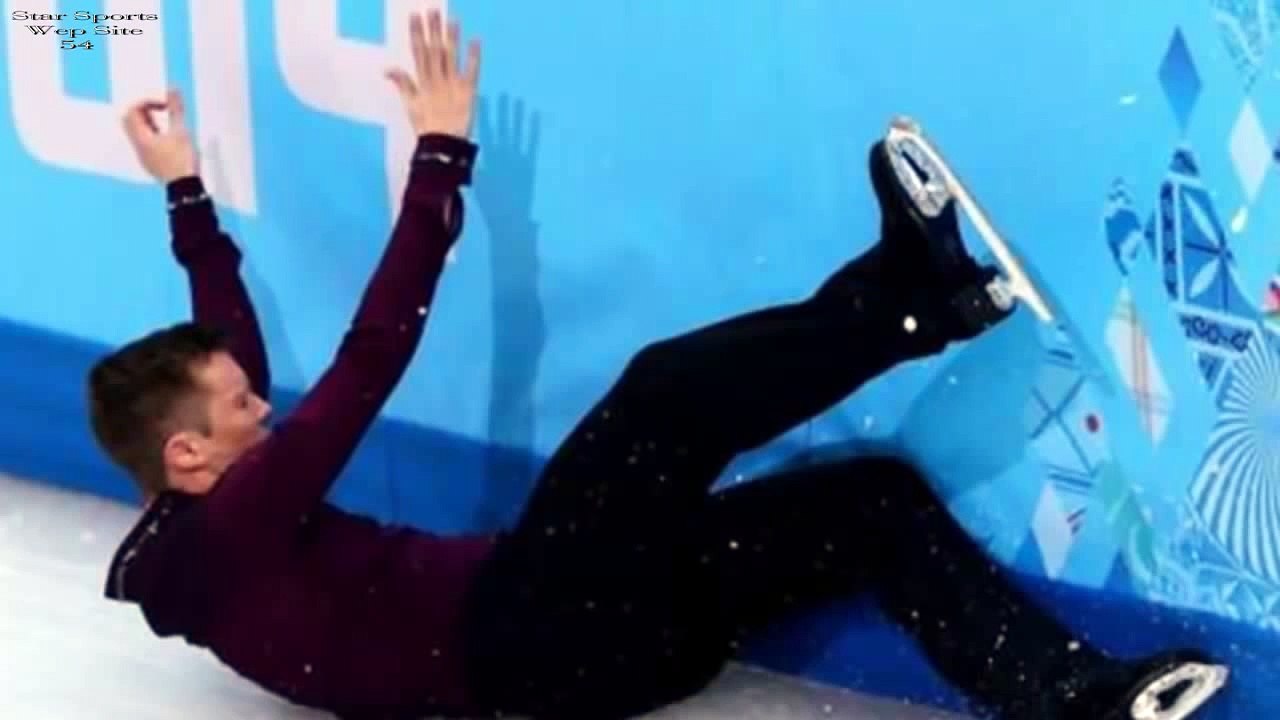 Jeremy Abbott Fall COMPLETE VIDEO Sochi 2014
