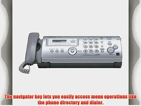 Panasonic Plain Paper Fax/copier- Ultra-compact Design.