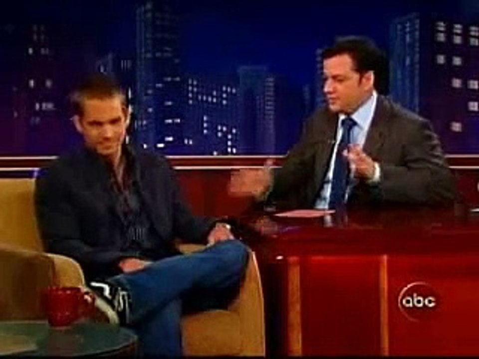 Paul Walker on Jimmy Kimmel Live! in 2006 (Pt. 1/3)