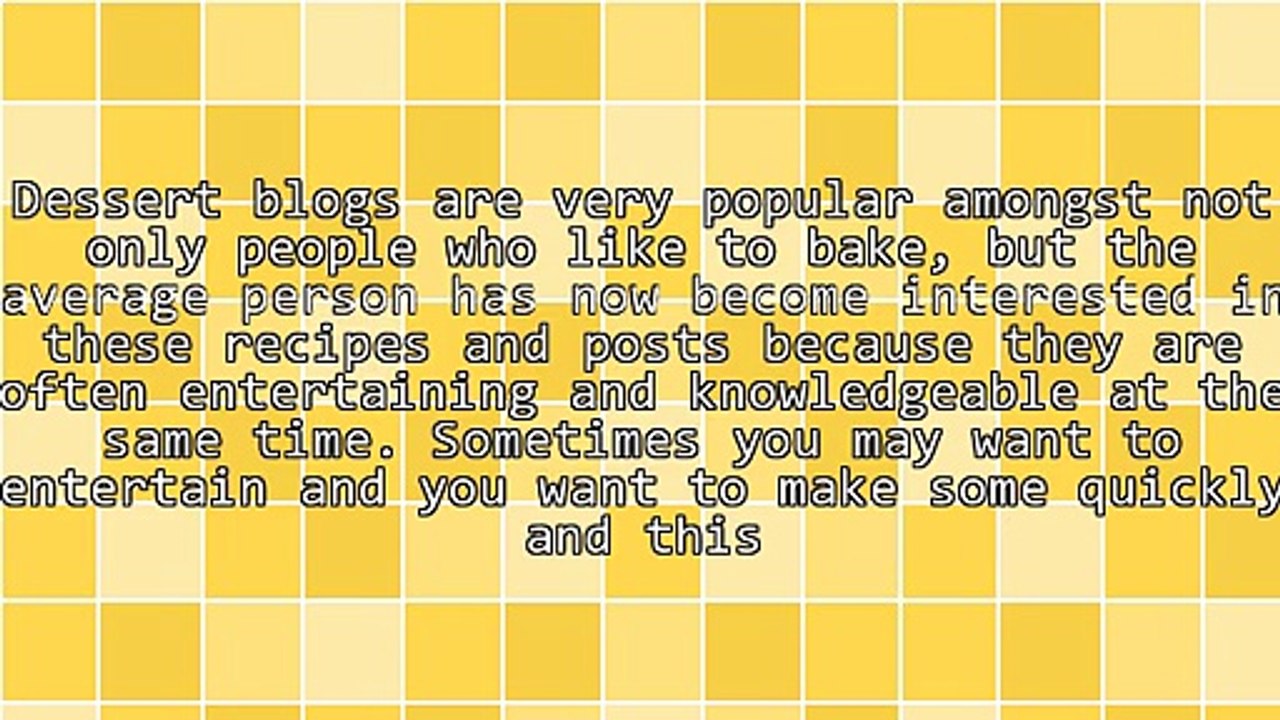 What To Know About Dessert Blogs