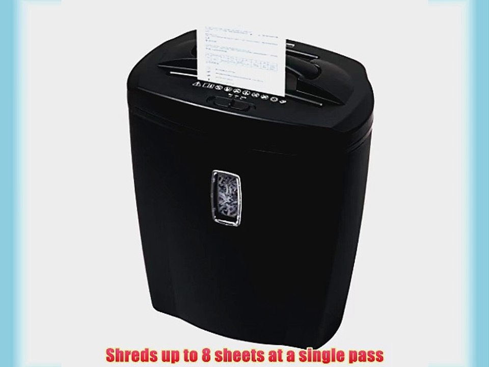 Bonsaii DocShred C156-C 8-Sheet Micro-Cut Paper/CD/Credit Card Shredder Overload and Thermal