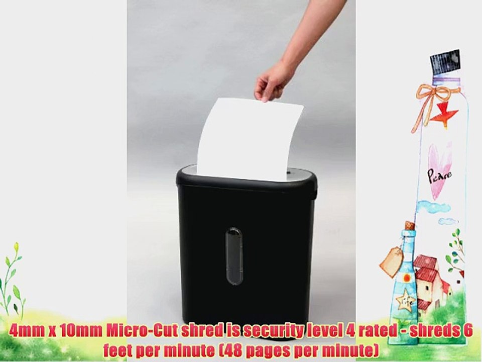 Sentinel FM81B 8-Sheet High Security Micro-Cut Paper/Credit Card Shredder