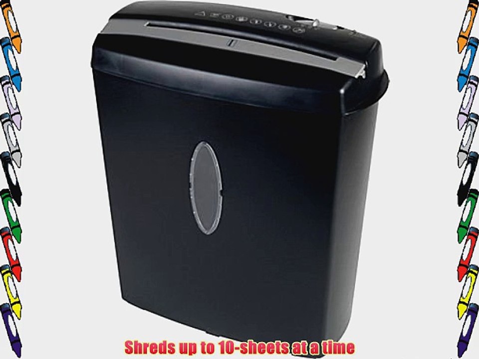 Omnitech 10-Sheet Cross-Cut Paper Shredder