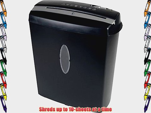 Omnitech 10-Sheet Cross-Cut Paper Shredder