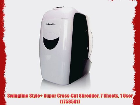 Swingline Style Super Cross-Cut Shredder 7 Sheets 1 User (1758581)