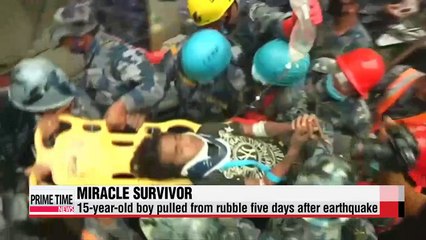 Teenager rescued five days after Nepal quake