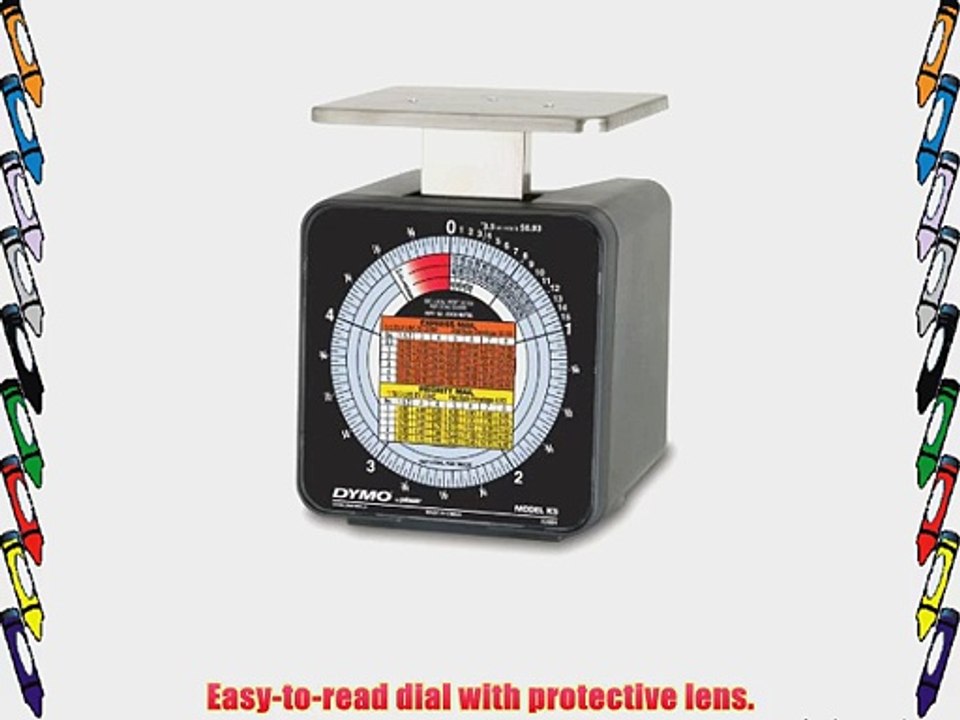 Dymo by Pelouze K5 5-lb.Capacity Radial Dial Mechanical Package Scale 4-1/2 x 4 Platform