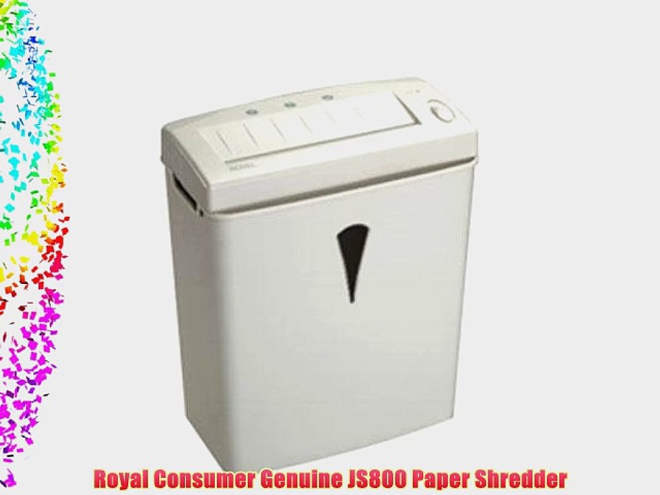 Royal Consumer Genuine JS800 Paper Shredder