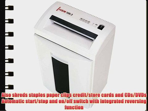 HSM Classic 105.3 22-24-Sheet Strip-Cut 8.7-Gallon Capacity Shredder