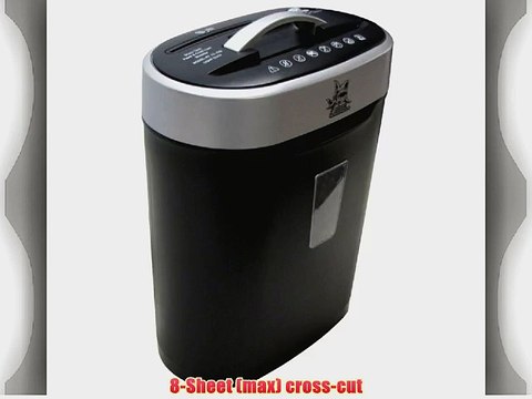 SHARP TOOTH SHREDDERS Document Shredder 8-Sheet Cross-Cut Paper/CD/Credit Card Shredder with