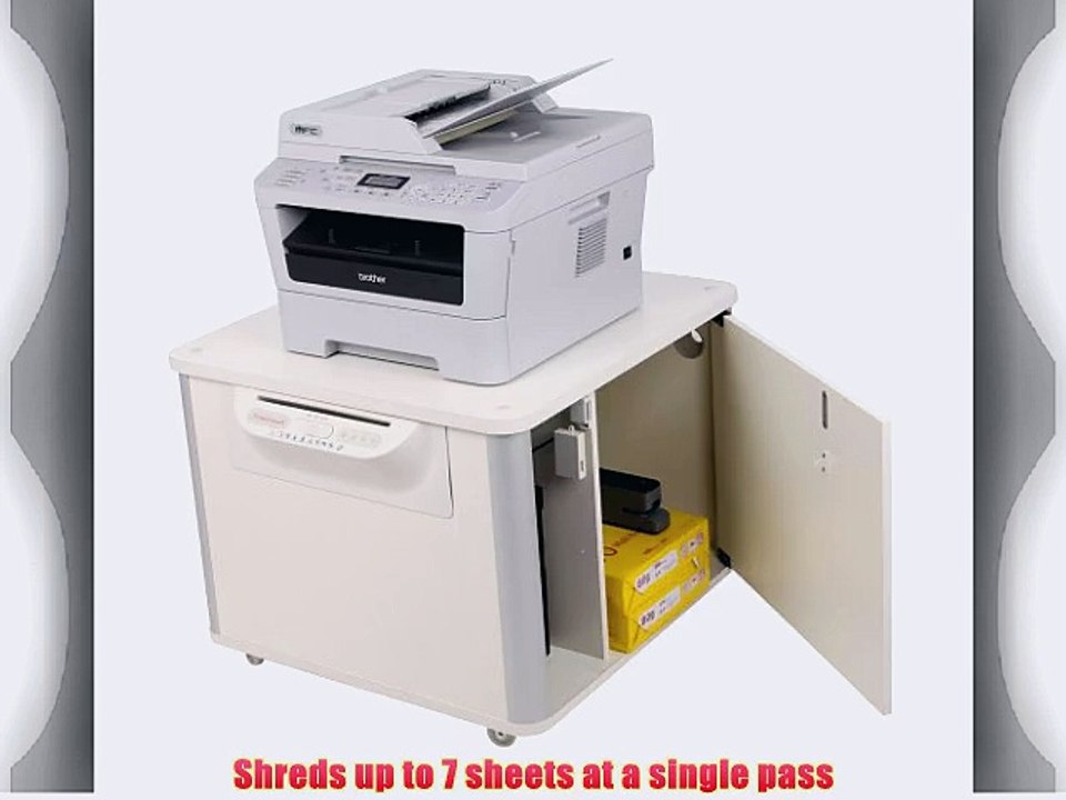 Bonsaii PrinterBro C150-C Desktop-Style Cross-Cut 7-Sheet Paper/Clip/Staple Shredder 3-in-1