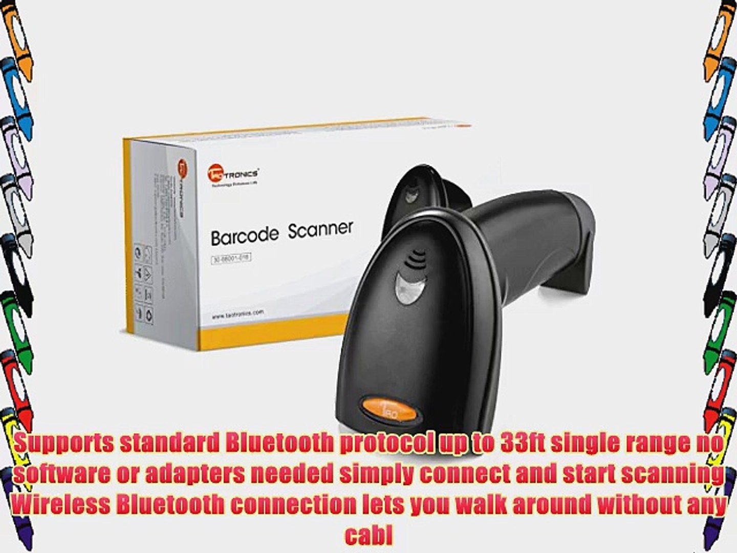 TaoTronics? TT-BS016 Bluetooth Wireless Barcode Scanner Supports Windows  Android iOS Mac OS - video Dailymotion