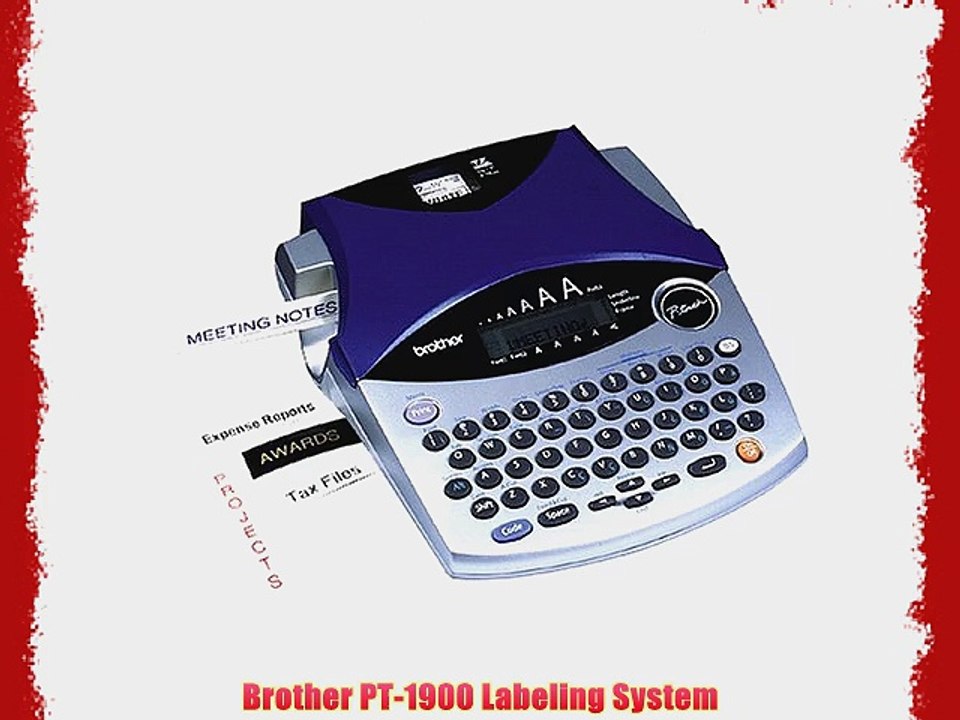 Brother PT-1900 Labeling System - video Dailymotion