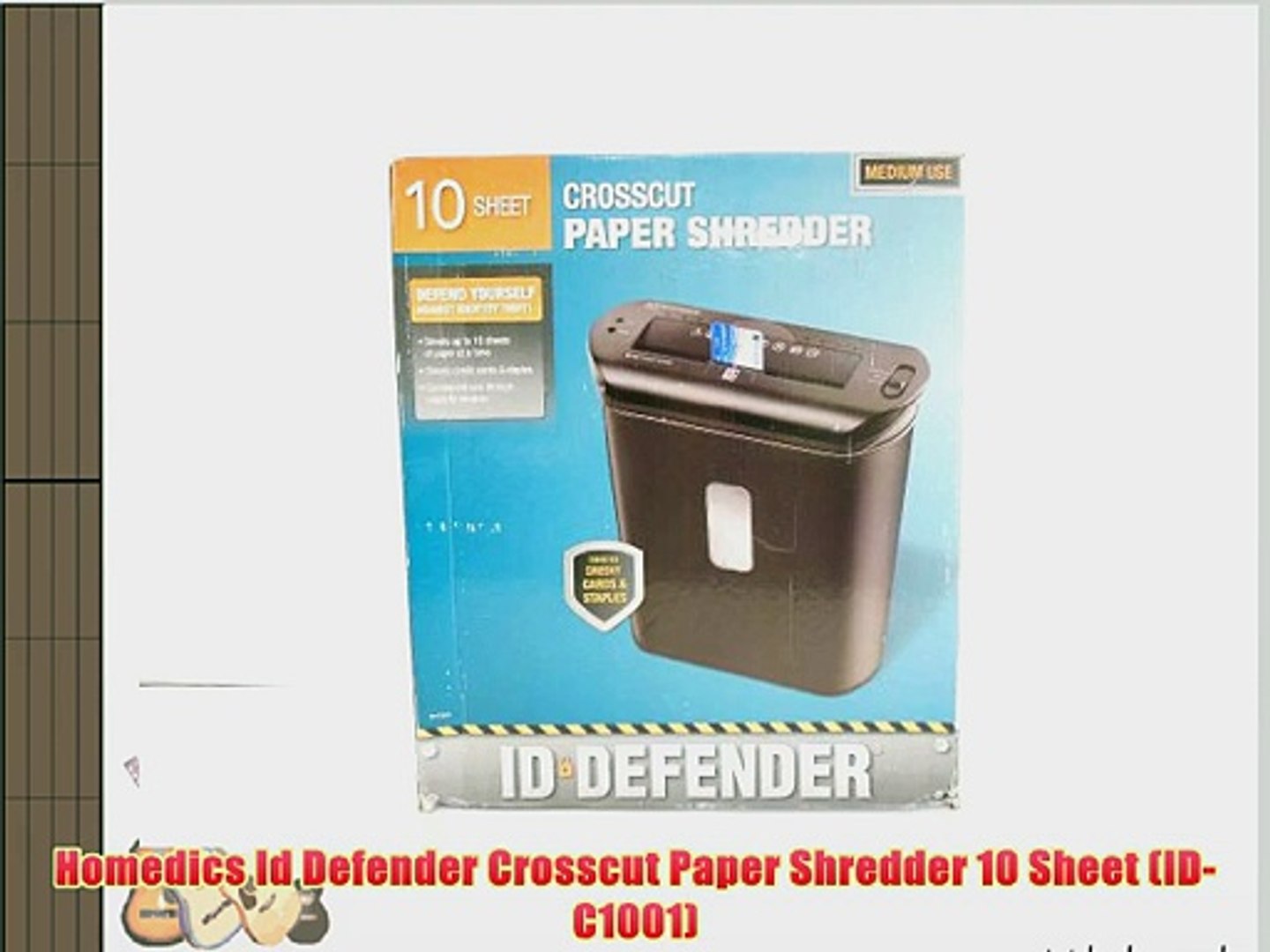 Homedics Id Defender Crosscut Paper Shredder 10 Sheet (ID-C1001) - video  Dailymotion