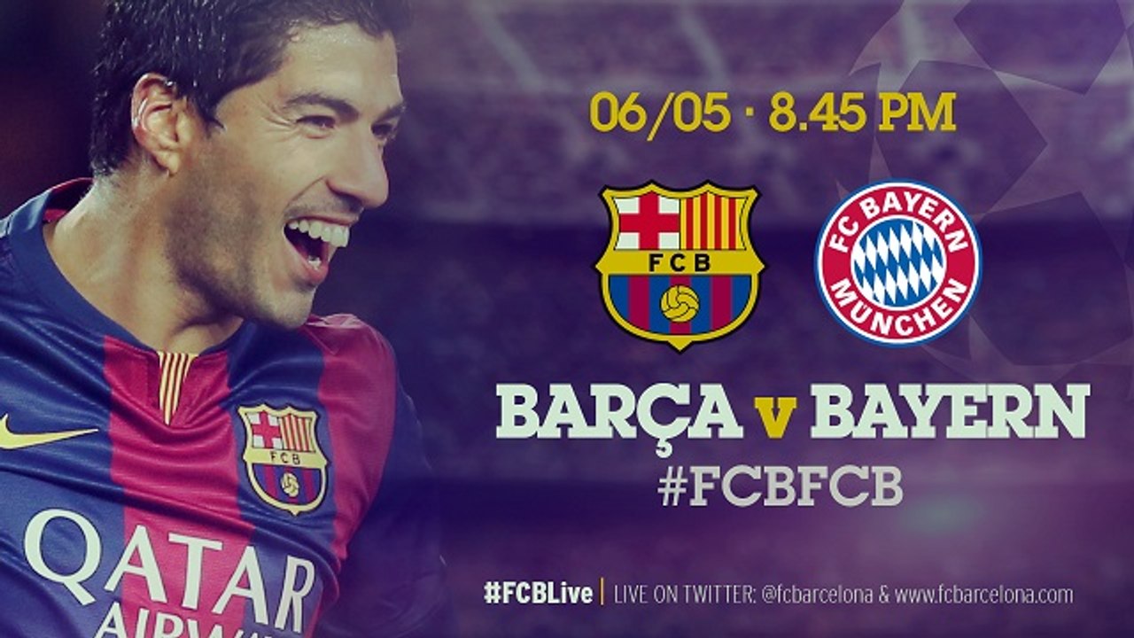 FC Barcelona vs Bayern Munich, countdown