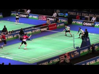 Ellis and Van Rietvelde at the All England Badminton Championships