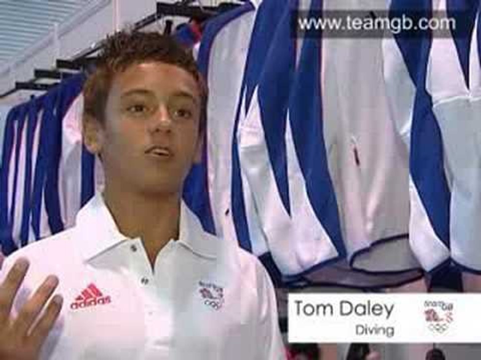 Team GB Kitting Out For Beijing 2008- Tom Daley