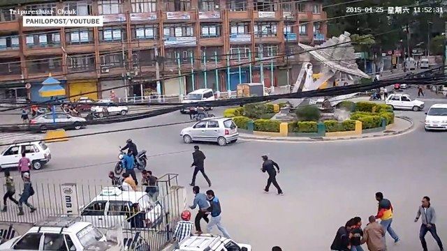 Cameras capture instant earthquake hit Kathmandu