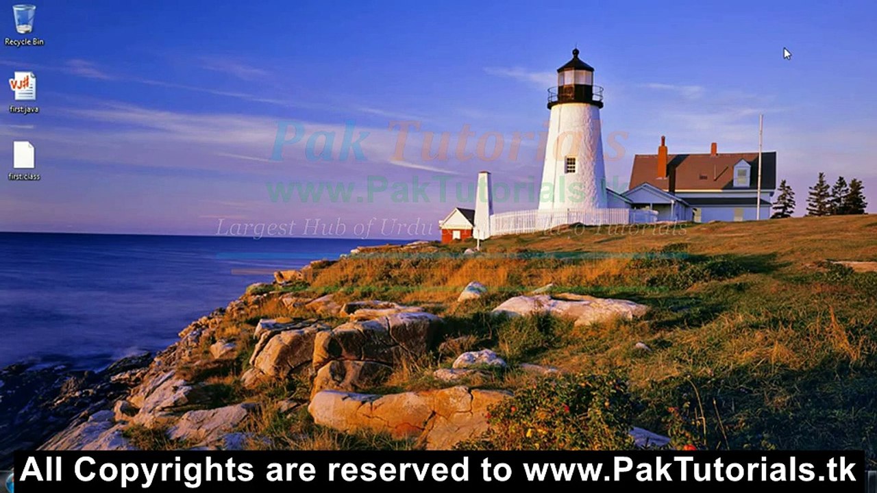 java lesson 5- Using Variables, data types and identifiers | Urdu Hindi video tutorial | www.paktutorials.tk