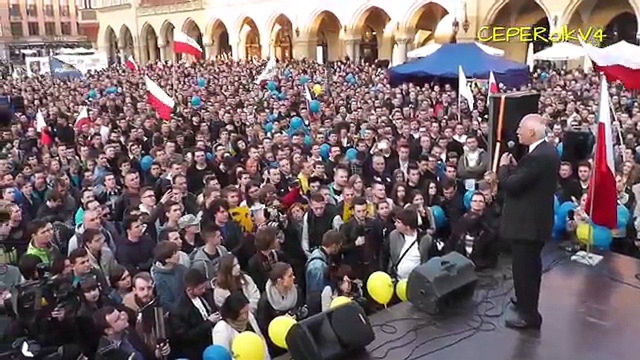 Janusz Korwin-Mikke - Wielki Wiec Wyborczy w Krakowie (29.04.2015)