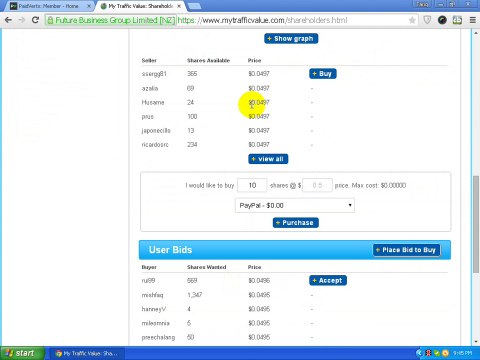 How to buy and sell shares on paidverts/mytrafficvalue to increase your earnings - Urdu and hindi video Tutorial