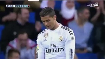 رد فعل غريب من كرستيانو بعد تسجيل اربيلو الهدف بدلاً منه !!!!