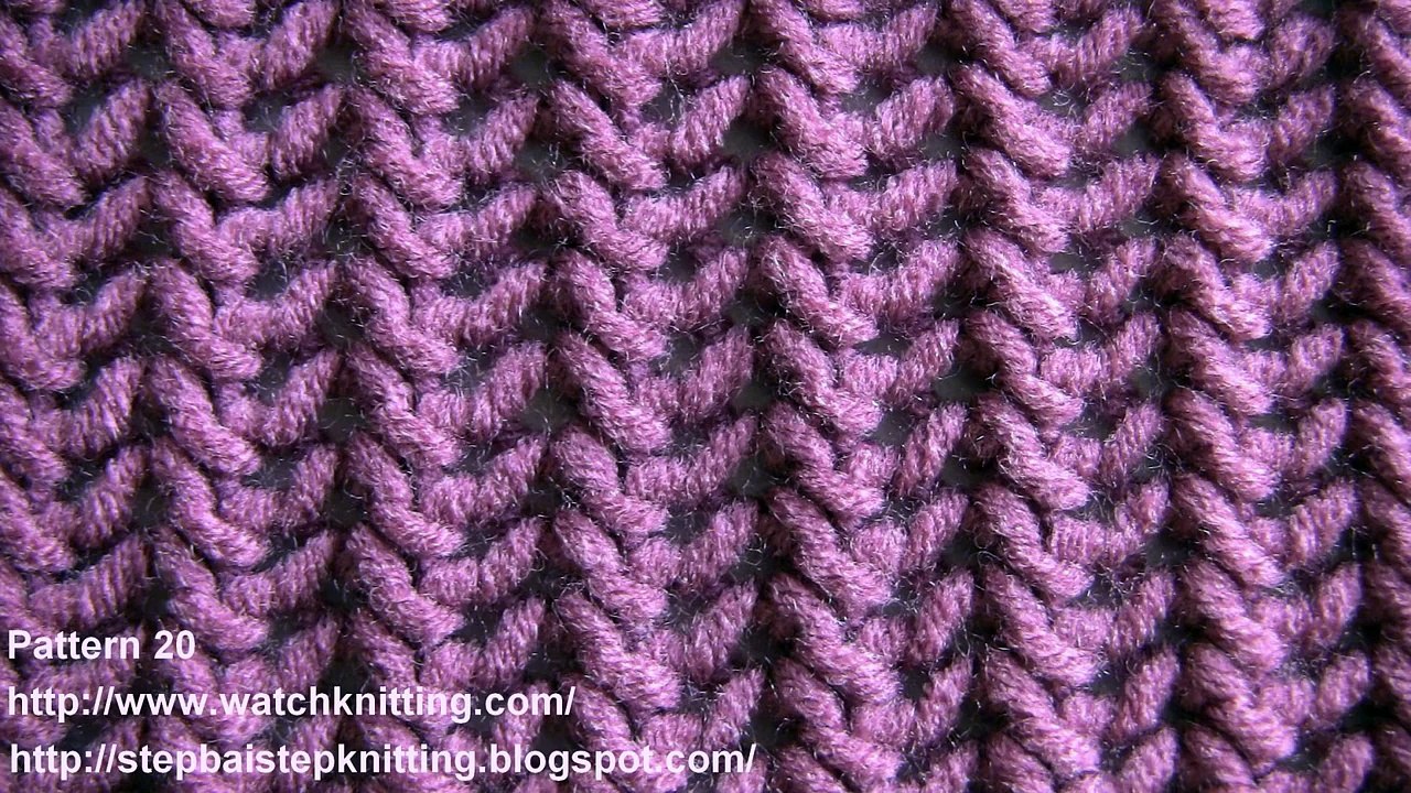 Lace Knitting Patterns - Free Knitting Tutorials - Watch Knitting- pattern 20 - Fish Thorn