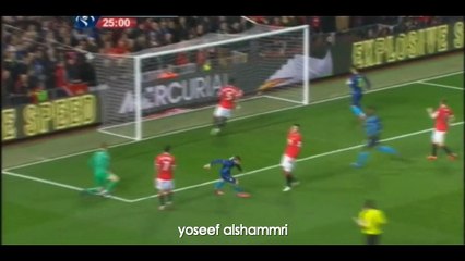 . ملخص : اليونايتد 1-2 ارسنال 2015 . حفيظ دراجي