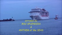 29 avril 2015 - MSC Splendida ,Anthem of the seas, Royal Caribbean International