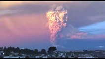 Alleged UFO Filmed Monitoring Calbuco Volcano In Chile During Massive Eruption!