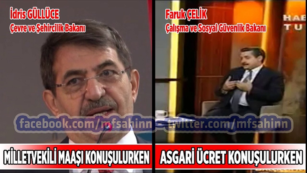 İdris Güllüce: Milletvekilleri ay sonunu zor getiriyor | Faruk Çelik: 800 Lira BÜYÜK PARA