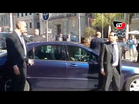 السيسي يغادر مقر إقامته إلى قصر «ثيرثيولا» للقاء ملك أسبانيا