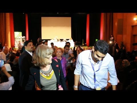 لحظة طرد ميرفت التلاوي لمراقبي الاتحاد الأوروبي من ندوة «القومي للمرأة»