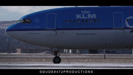 KLM A330-203 "95 Years" [PH-AOE] Takeoff from Calgary Airport ᴴᴰ