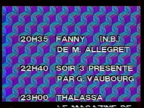 FR3 16 Janvier 1984 2 Pubs, 3 B.A., Soir 3, Thalassa