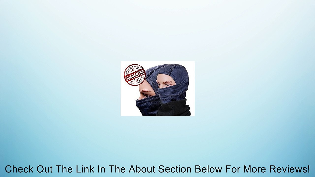 Balaclava Ninja Face Mask & Great Bonus - Best Motorcycle, Running, Ski Mask Review