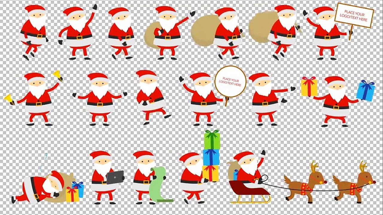 After Effects Project Files - Santa Animation Greetings - VideoHive 9455623