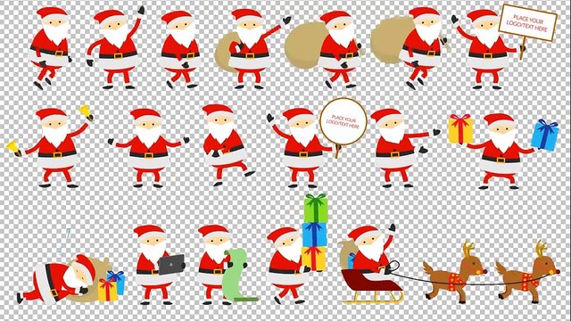 After Effects Project Files - Santa Animation Greetings - VideoHive 9455623