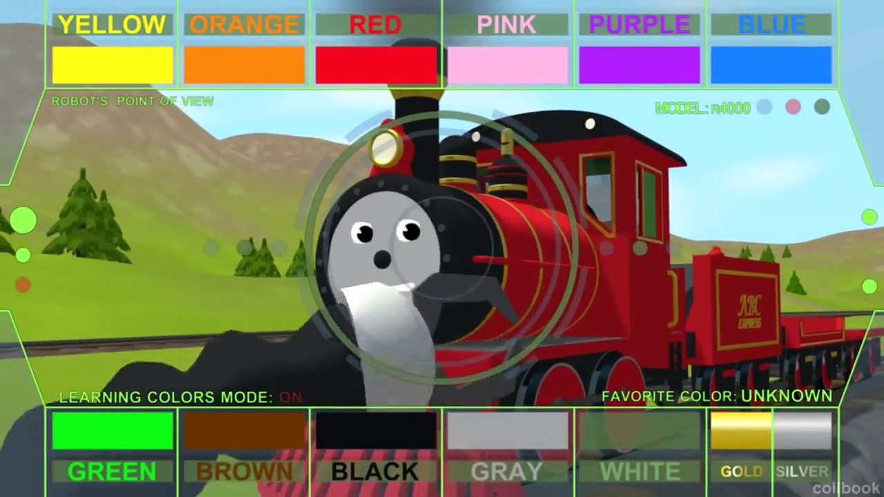 Dessin Anime en francais Aide Shawn le train à apprendre les couleurs à Rusty