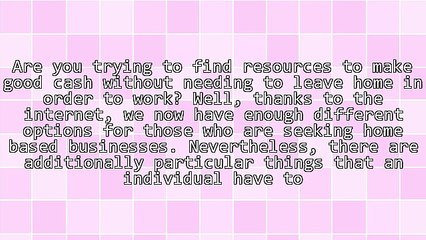 How To Make Money Online With A Home Based Business