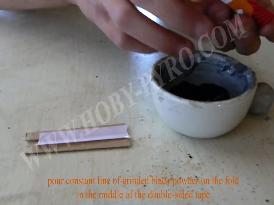 How to make fuse with double-sided tape