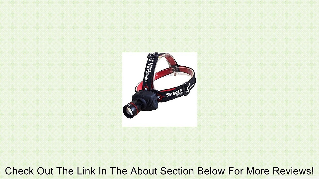 Premium Pathfinder Cree LED Multifunction Headlamp with Adjustable Zoom Settings and Safety Strobe - Super Bright Tactical Head Light for Camping, Fishing, Biking, Dog Walking & Reading in the Dark - Excellent Hiking & Hunting Equipment - This Hands Free