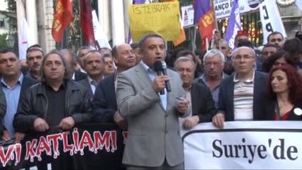 Suriye'de Öldürülen Aleviler İçin Protesto Eylemi...