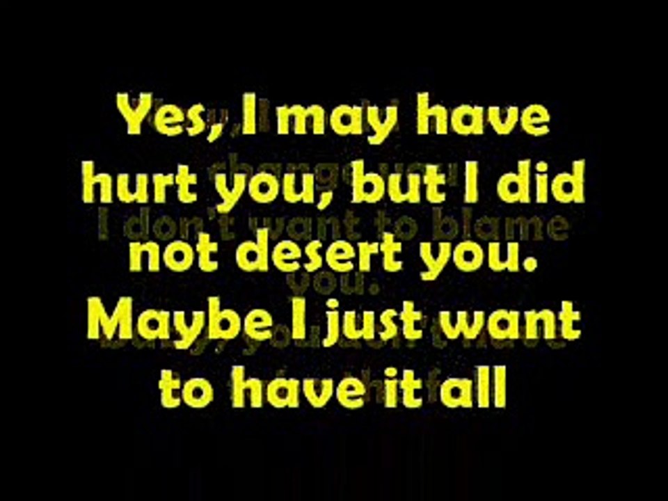 Sometimes Love Just Ain't Enought Lyrics On Screen by Patty Smith ft Don Henley