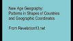 New Age geography: Patterns in Shapes: Countries and Geographic Coordinates