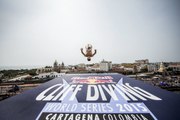 Cliff Diving in the Seaside Town Of Cartagena, Colombia